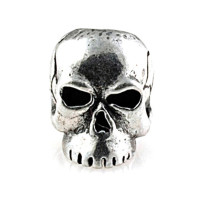 Classic Skull Bead Pewter
