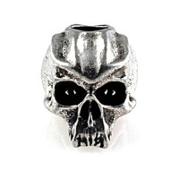 Cyber Skull Bead Pewter