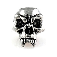 Fang Skull Bead Pewter